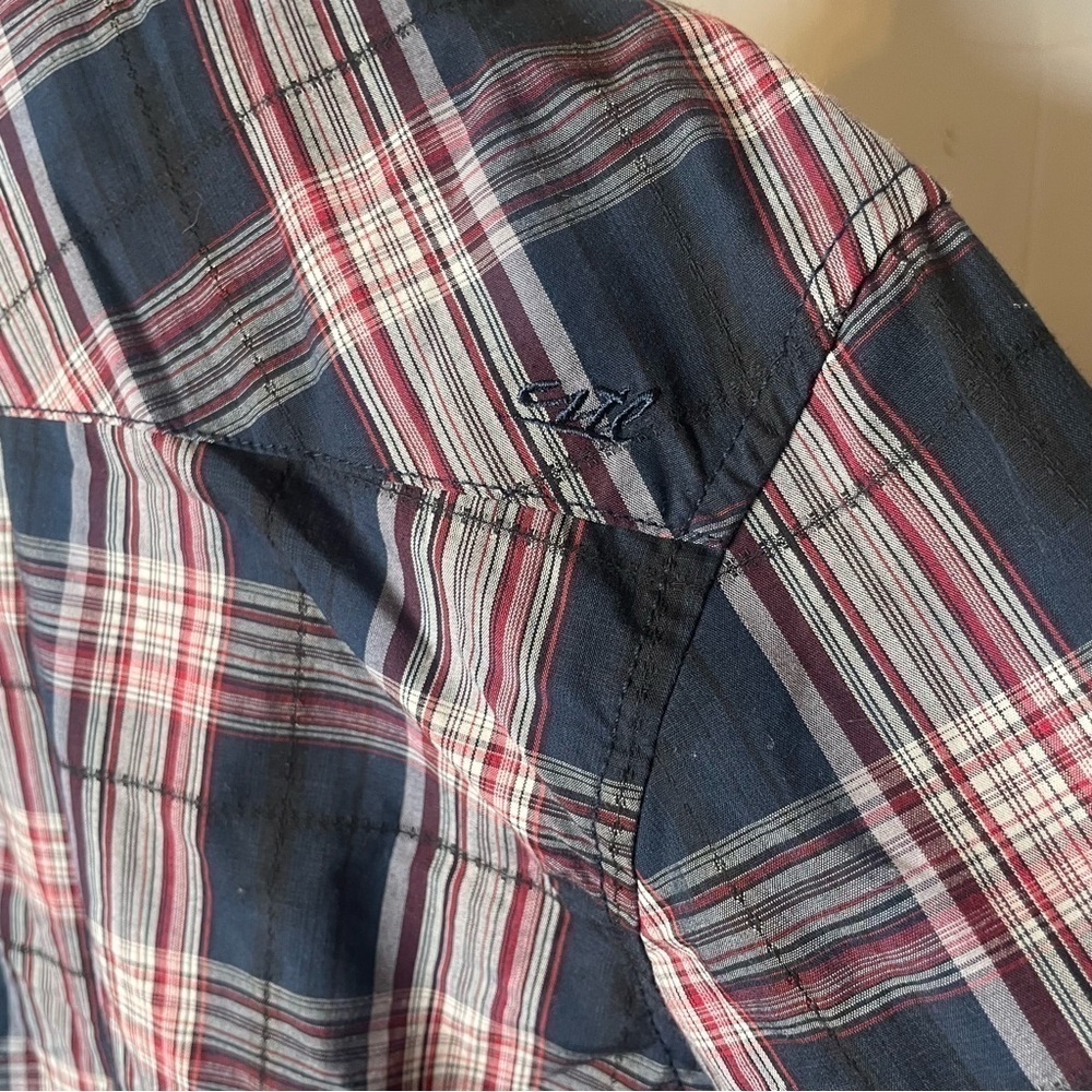 Costal Men’s Western Plaid Snap Button Shirt XL - Picture 8 of 14